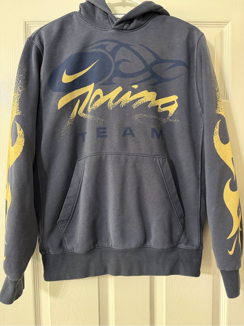 Nike Racing Team Flames Hoodie Blue & Yellow